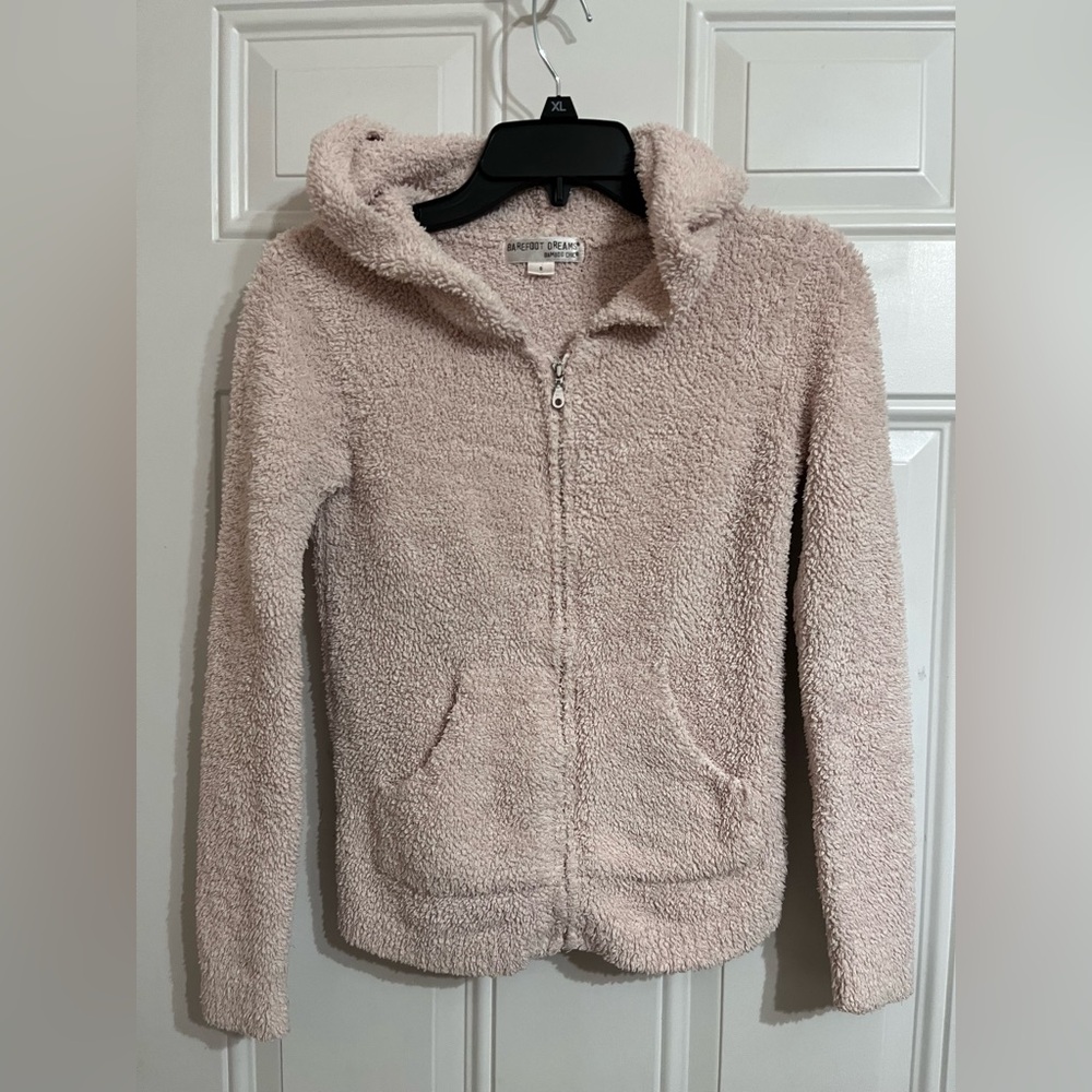 Barefoot Dreams‎ Cozychic Ultra Lite Sweater Big Kids S Full Zip Fleece Hoodie